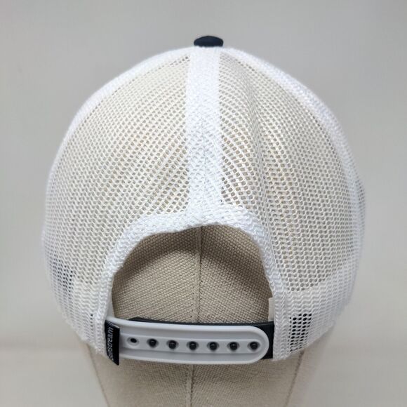 Aircraft Silhouette Patch Snapback Trucker Hat Blue OSFM Gulfstream Mesh Back - Picture 5 of 8